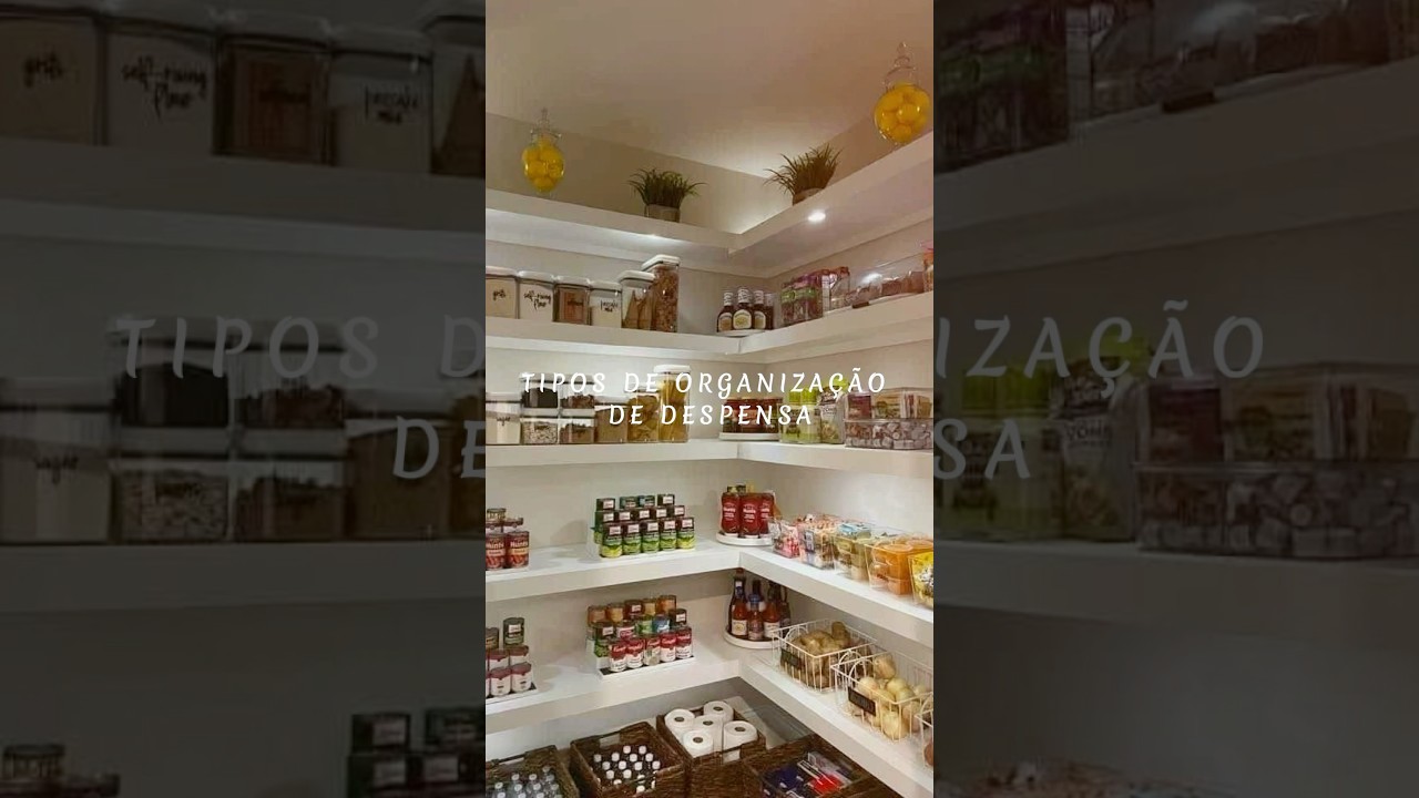 Tipos de Organiza&ccedil;&atilde;o de despensa #despensa #organiza&ccedil;&atilde;o #organize #organizesemfrescuras #prateleira
