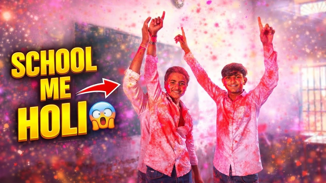 My new vlog 😁 ❤️ School Me Holi Celebration 2026 🎨🔥 | Sabse Crazy Din!