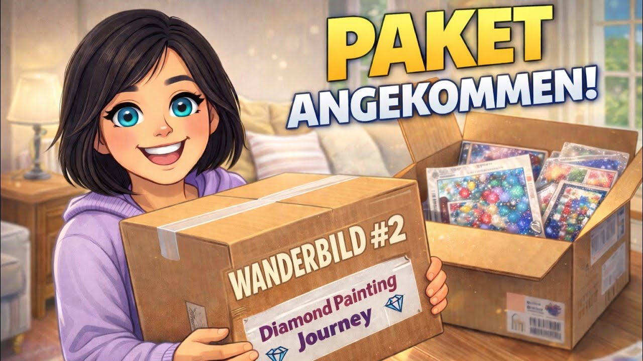 30 Menschen - 1 Diamond Painting | Wanderbild #1 ist bei mir angekommen 