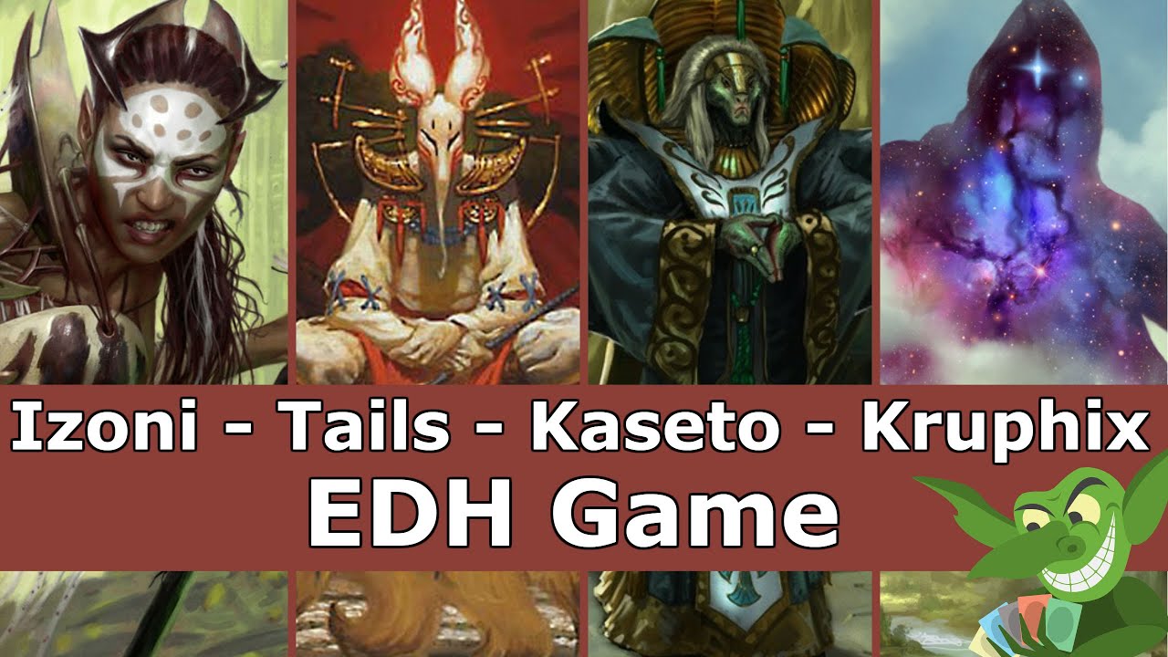 Izoni vs Tails vs Kaseto vs Kruphix EDH / CMDR game play for Magic: The Gathering
