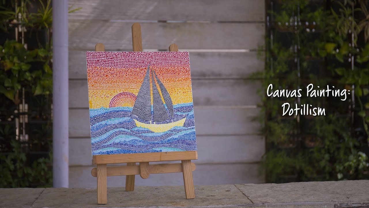 Canvas Painting: Dotillism