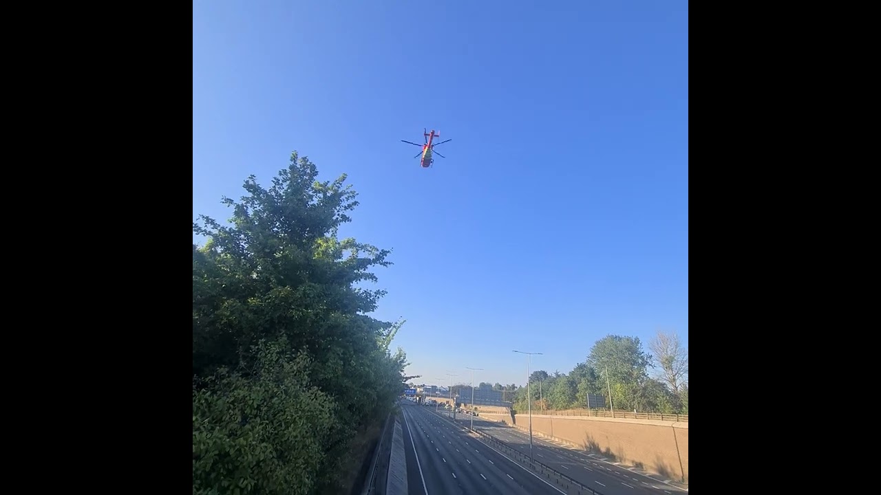 Amazing landing By Air ambulance dartford Kent 08/08/22
