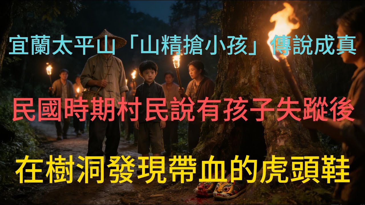 宜蘭太平山「山精搶小孩」傳說成真？民國時期村民說有孩子失蹤後，在樹洞發現帶血的虎頭鞋，真相藏在哪？