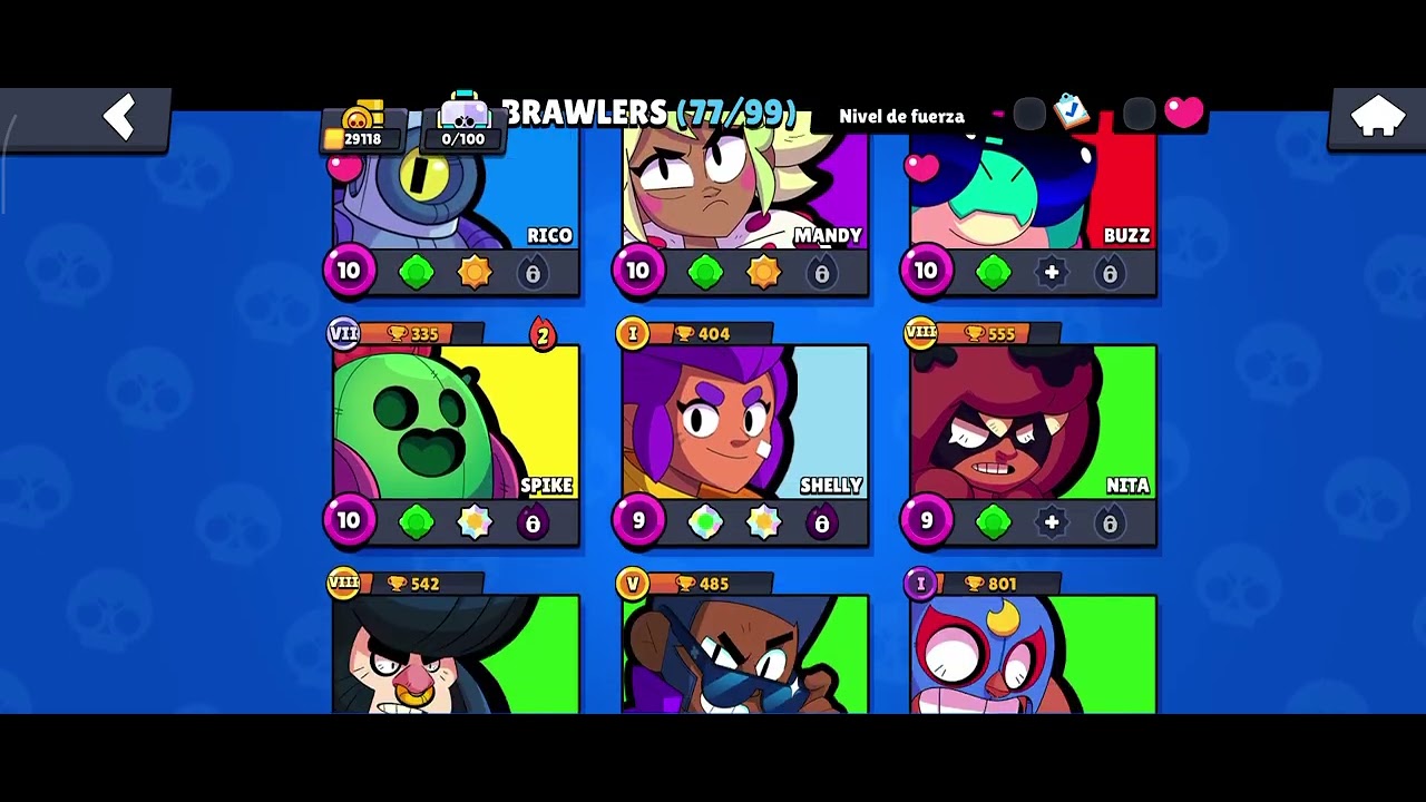 Jugando Brawl stars y reclamando recompensas.