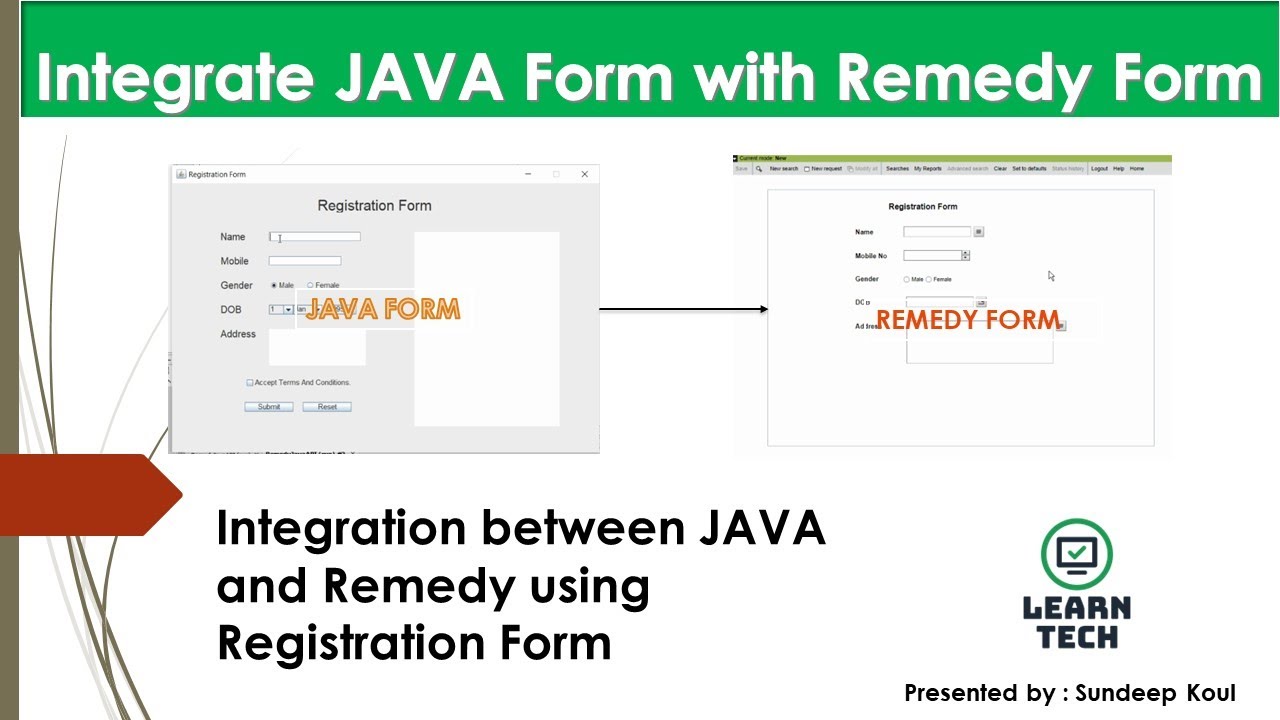 Integrate JAVA Form with Remedy Regular Form | JAVA Form |Remedy Regular Form | Integration