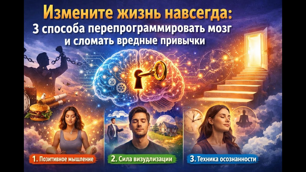 3 способа перепрограммировать мозг и сломать вредные привычки