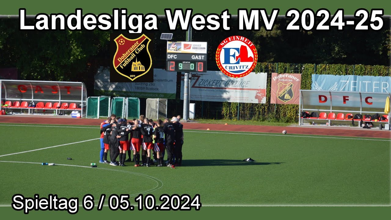 Doberaner FC vs. SG Einheit Crivitz Landesliga West MV 24 25