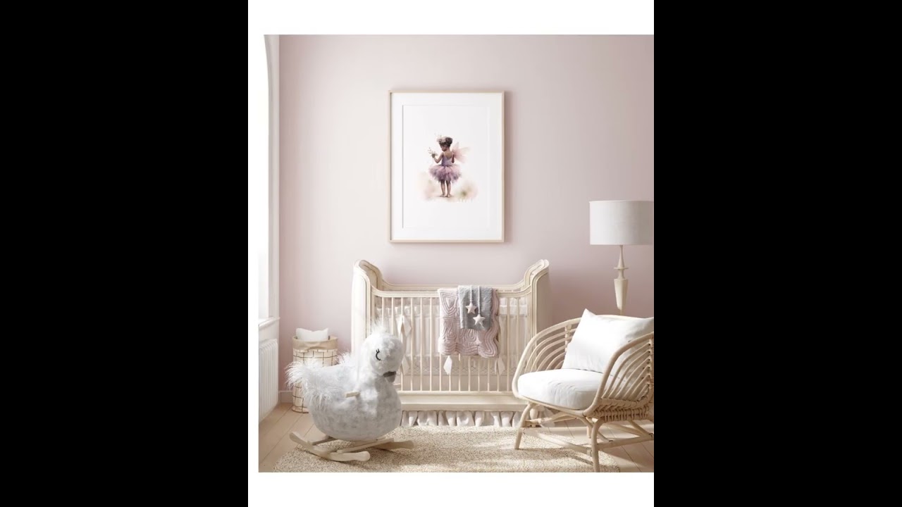 Printable Fairy Art for Girls - African American Princess Theme - Instant Digital Download for Gi...