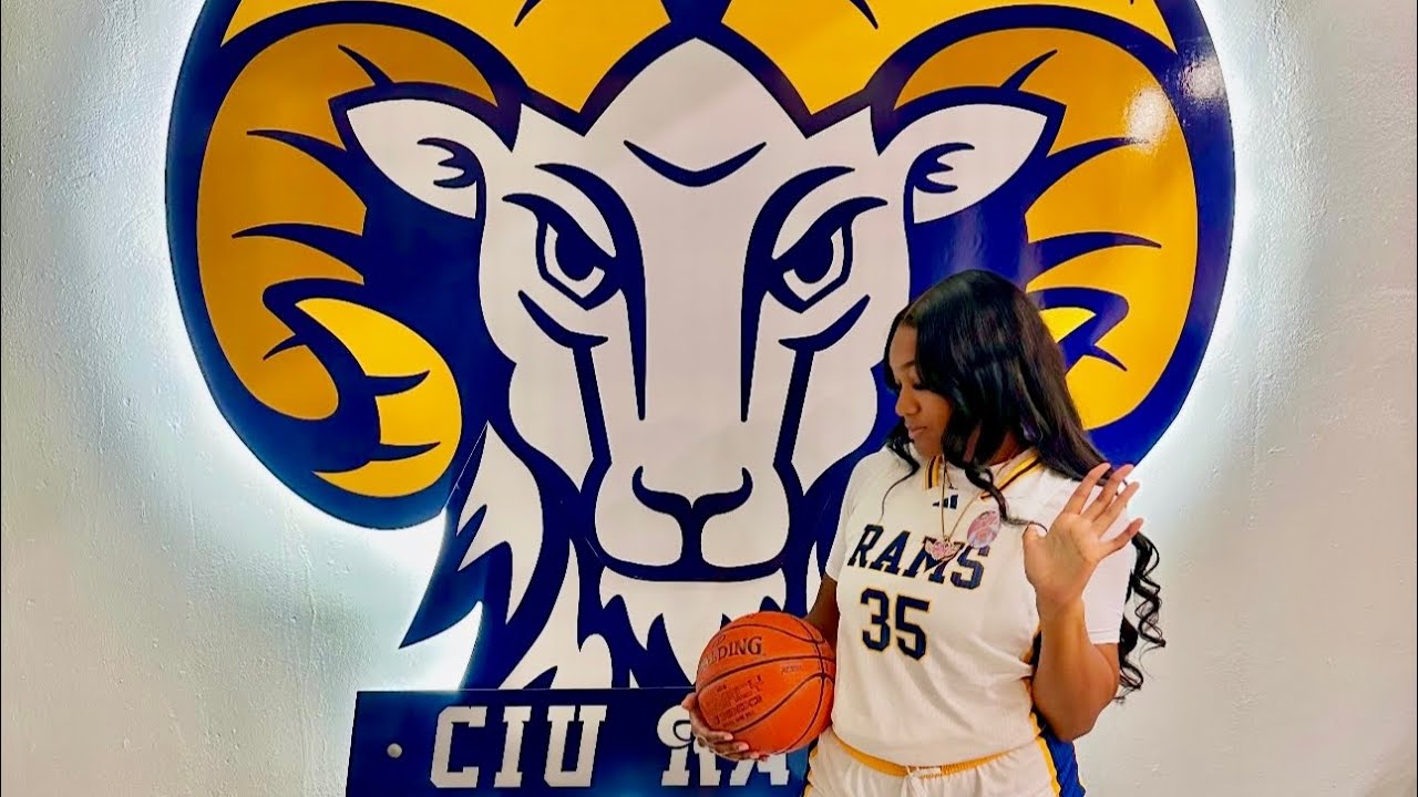 6ft College sophomore recruit Jerchel Geathers #35 CIU Rams WBB, 2 yrs. eligibility: short highlight
