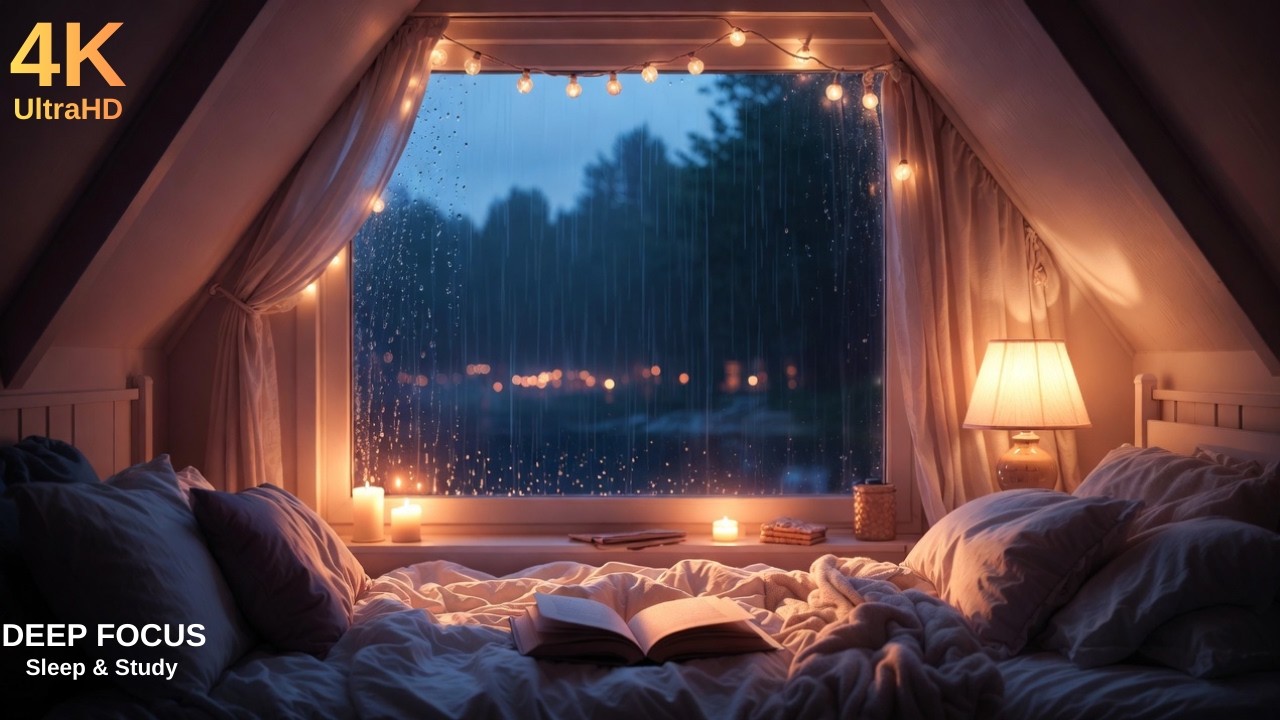 Rain Sounds for Deep Sleep | Cozy Rainy Night Ambience