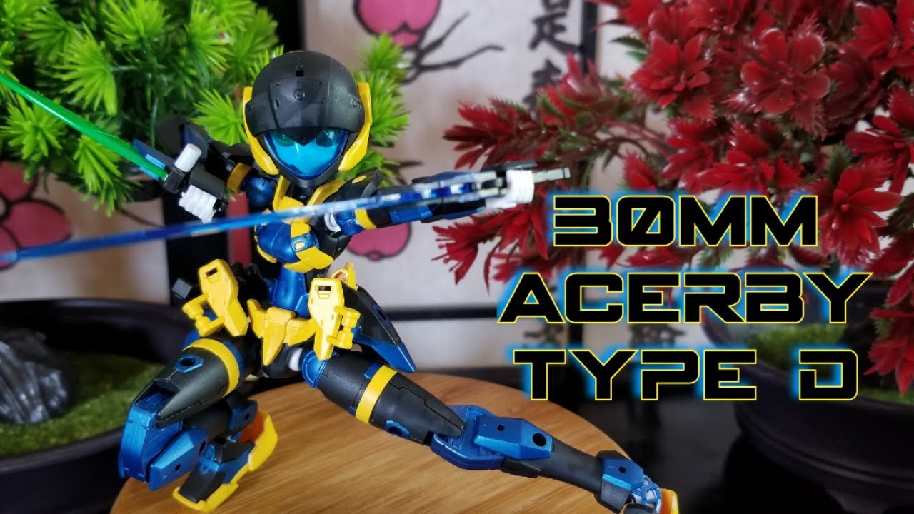 30 Minutes Missions (30MM) Acerby Type-D Model Kit Review from Bandai (Xmen Colors)