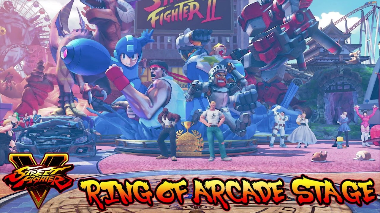 Street Fighter V / 5 RING OF ARCADE STAGE Theme [All Parts Mix]