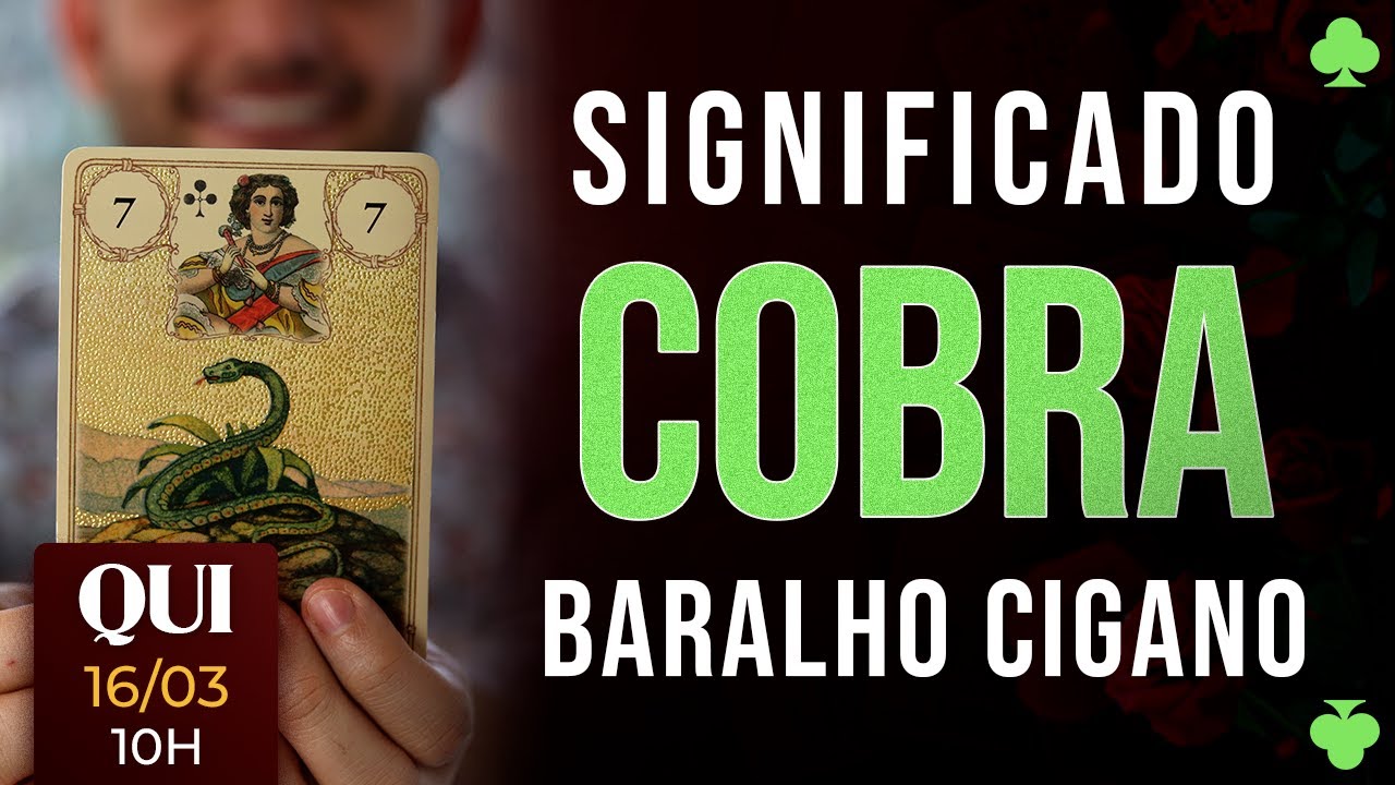 Significado carta Cobra - Baralho Cigano - Carta 7