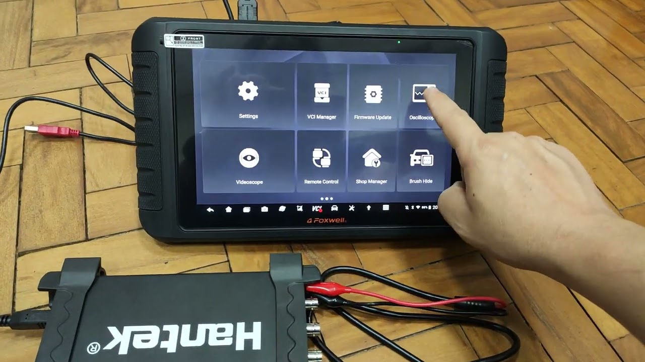 Foxwell NT1009 + Hantek osciloscope 6074