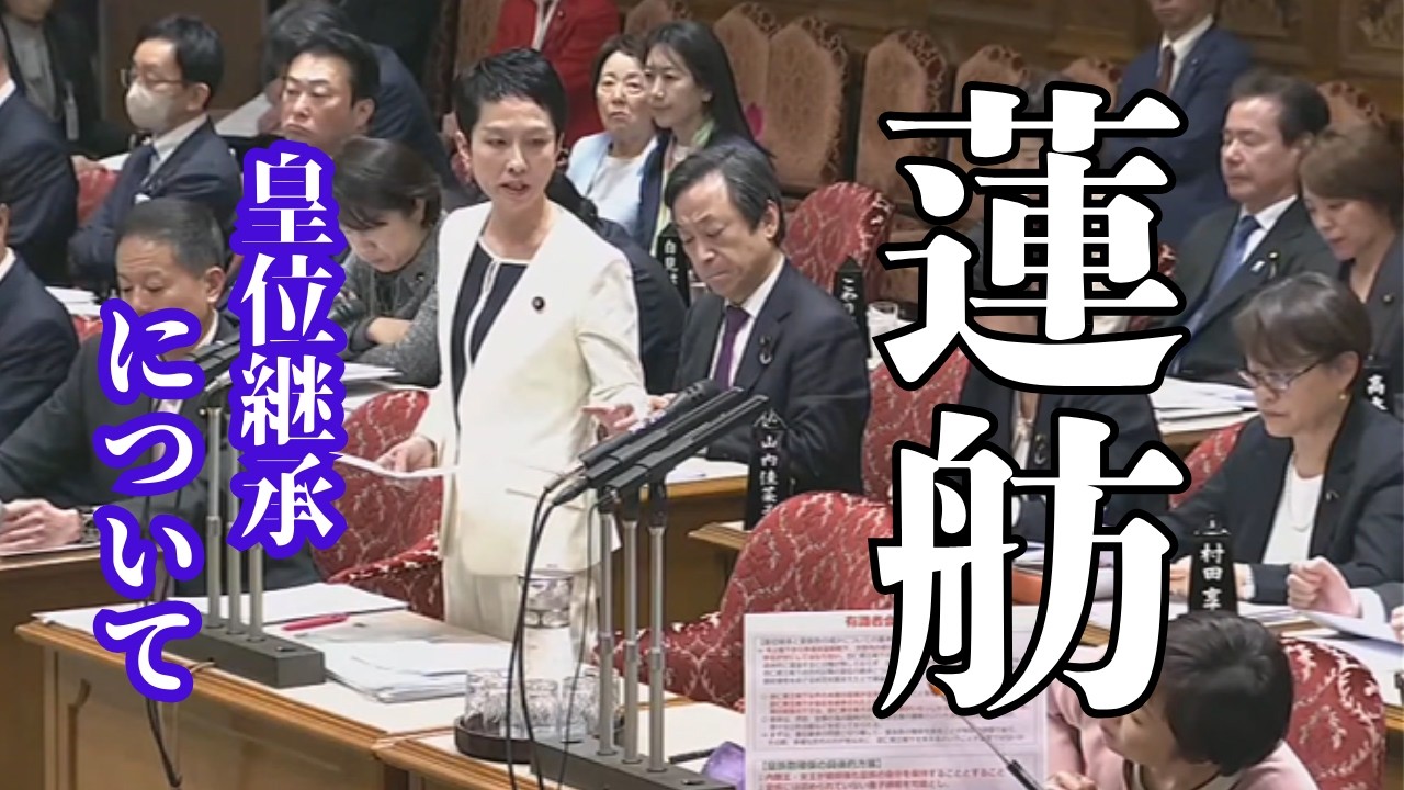 2026年3月16日参議院予算委員会 ＃蓮舫 ＃立憲民主党 ＃皇位継承