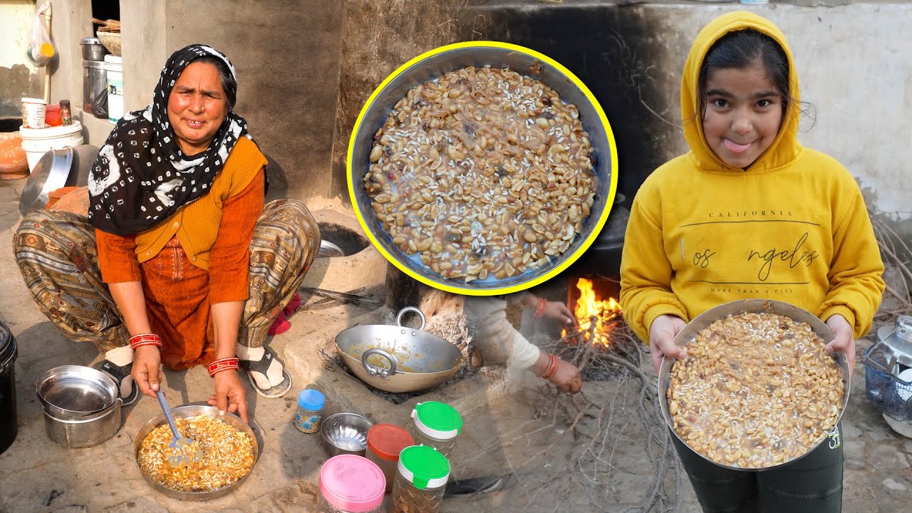 घर पर ही बनाई गुड़ मूंगफली गजक 😍