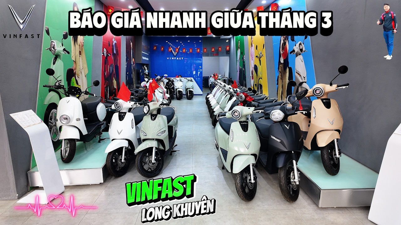 Báo giá nhanh xe máy điện Vinfast giữa tháng 3 2026 ▶ Giảm 8% giá bán xe – Trả góp 0.59% 🔴 TOP 5