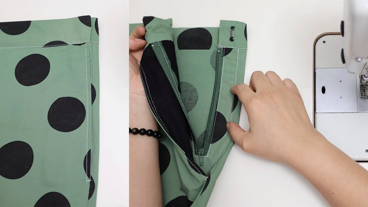 New sewing tips | How to sew a zipper on a skirt