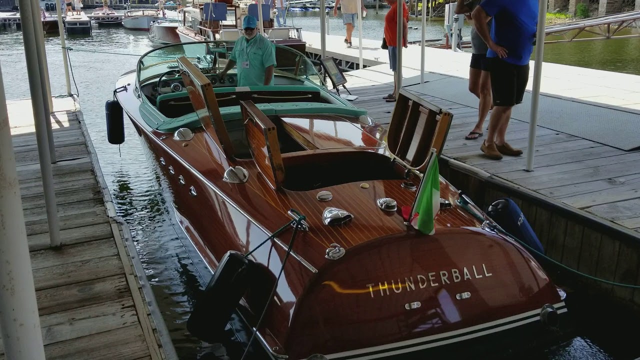1959 Riva Tritone start up at Grand Lake, OK
