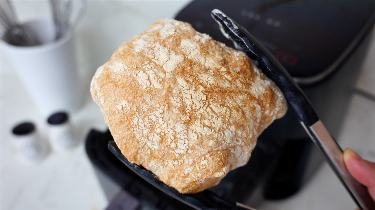 🥖 Pan Casero con Masa Madre en Freidora de Aire ¡Crujiente y Esponjoso! ✨🍞 #cosori