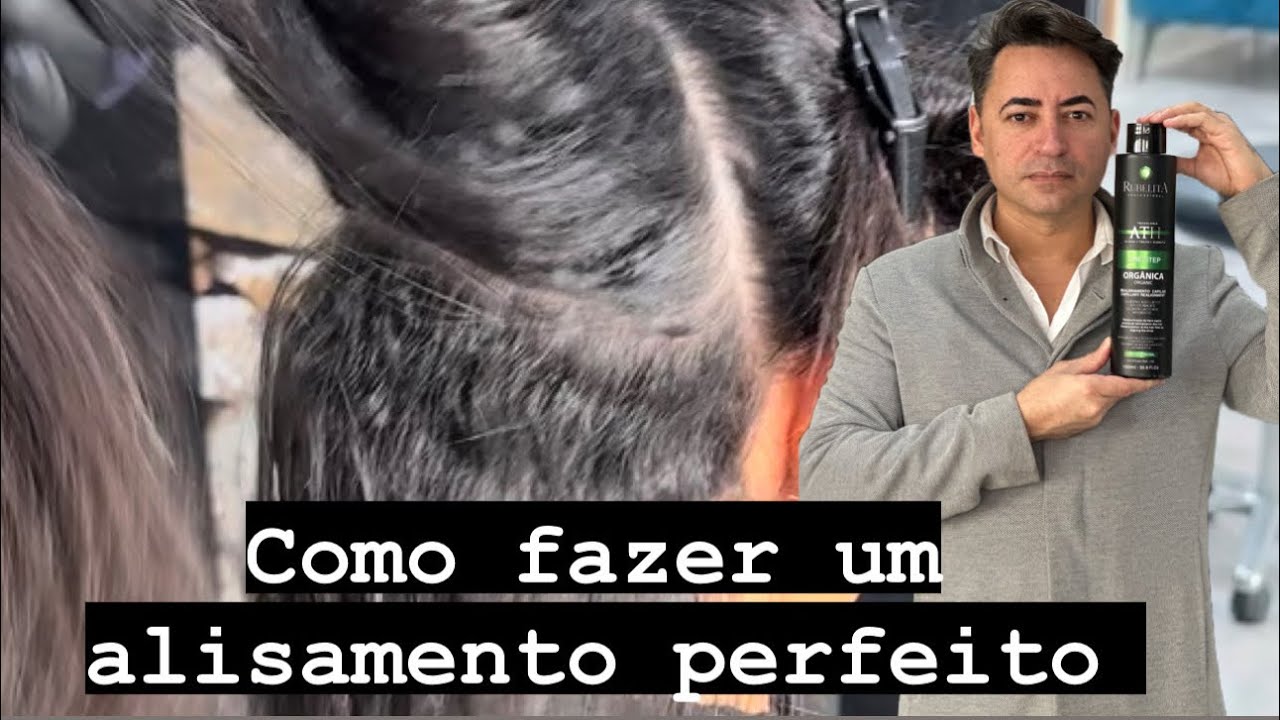 Como Fazer um Alisamento  Orgânico  perfeito  com Karlos Wendell 👌