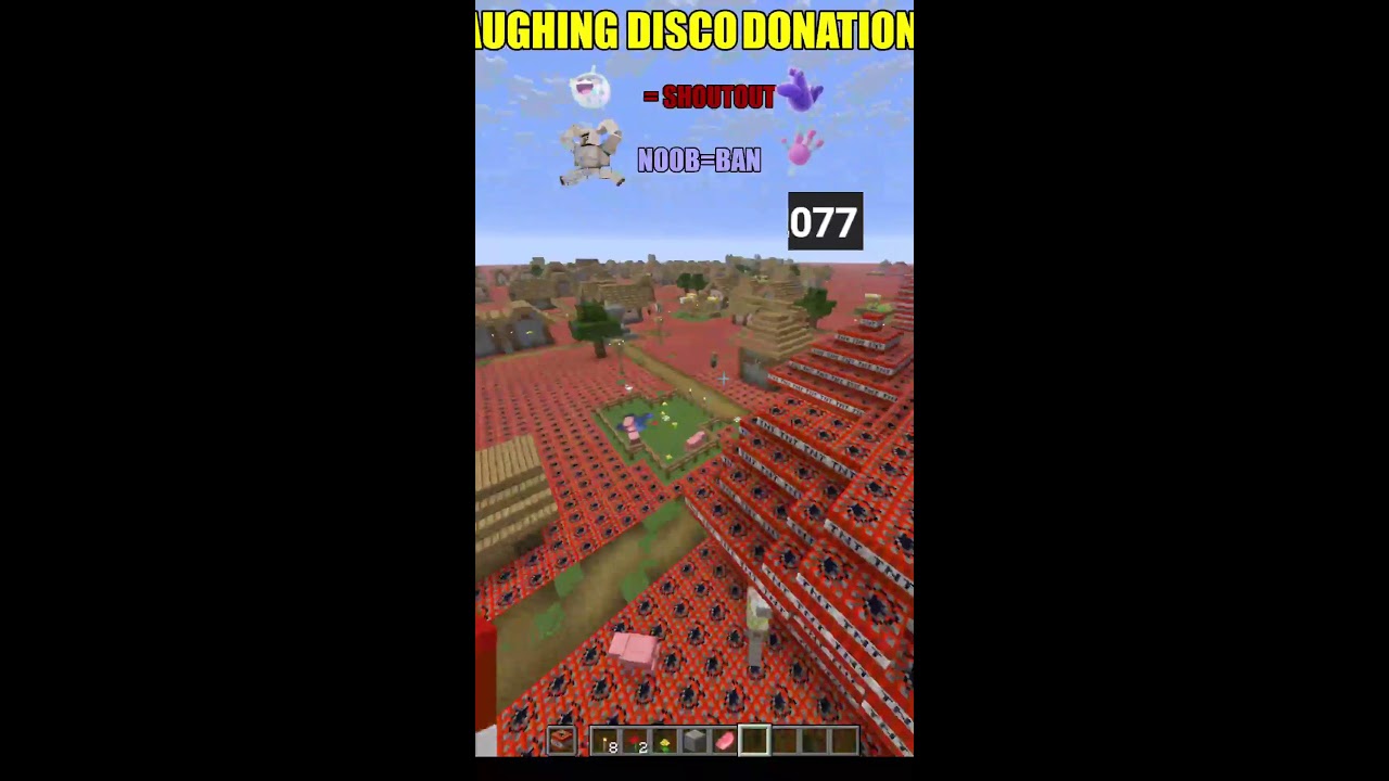 Minecraft TNT Village #shortlive