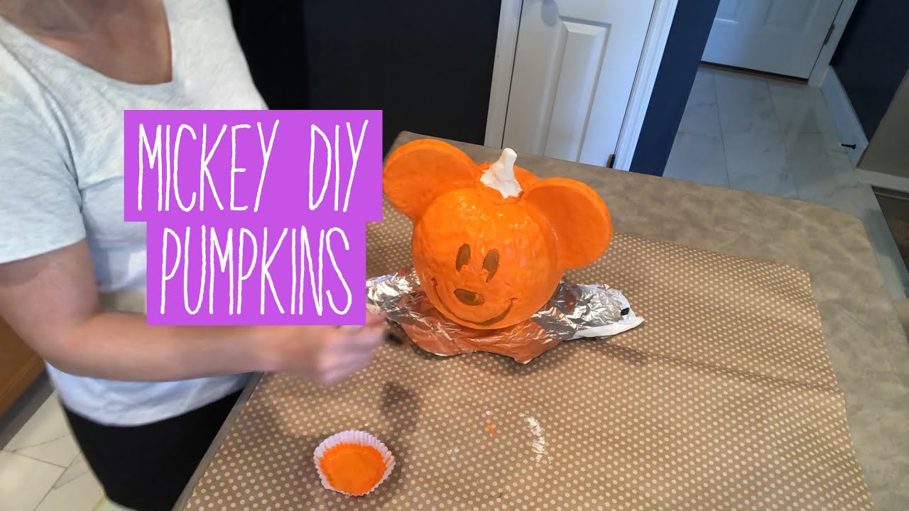 MICKEY DIY PUMPKINS  | HALLOWEEN DIY | DISNEY DIY
