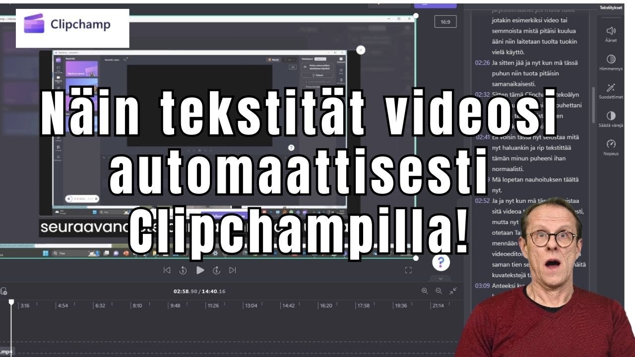 Näin teet automaattiset tekstitykset videoon ilmaisella Clipchamp-ohjelmalla