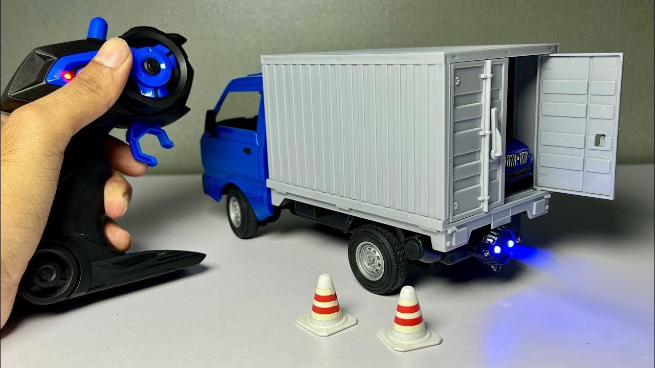 Unboxing of RC Delivery Truck 😎  Remote Control Suzuki Carry Pickup with Smoke Effect