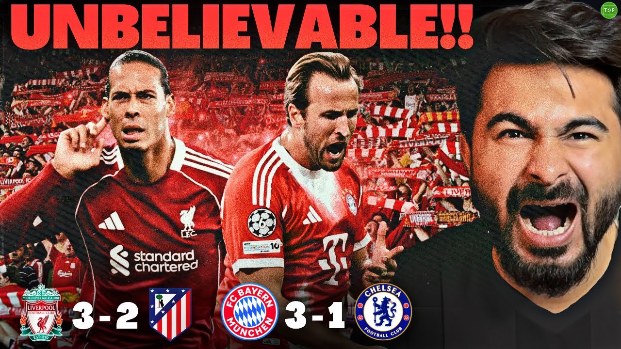 CRAZY Liverpool 3-2 Atletico Win | Bayern Thump Chelsea 3-1 | UCL #MDB
