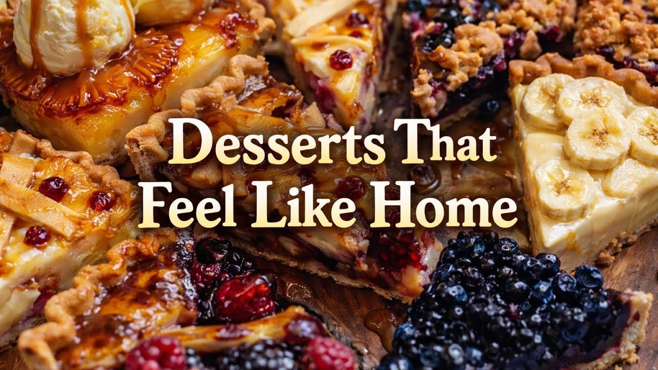 Sweet Comfort For Soft Evenings 🍌🍓 Desserts That Feel Like Home 🍰☕️