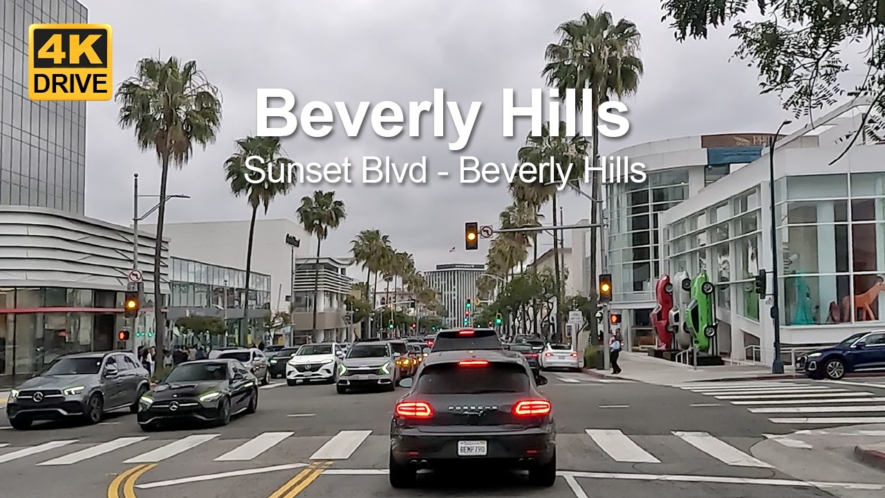4K Drive | Join me on a journey from Sunset Boulevard to Rodeo Drive.