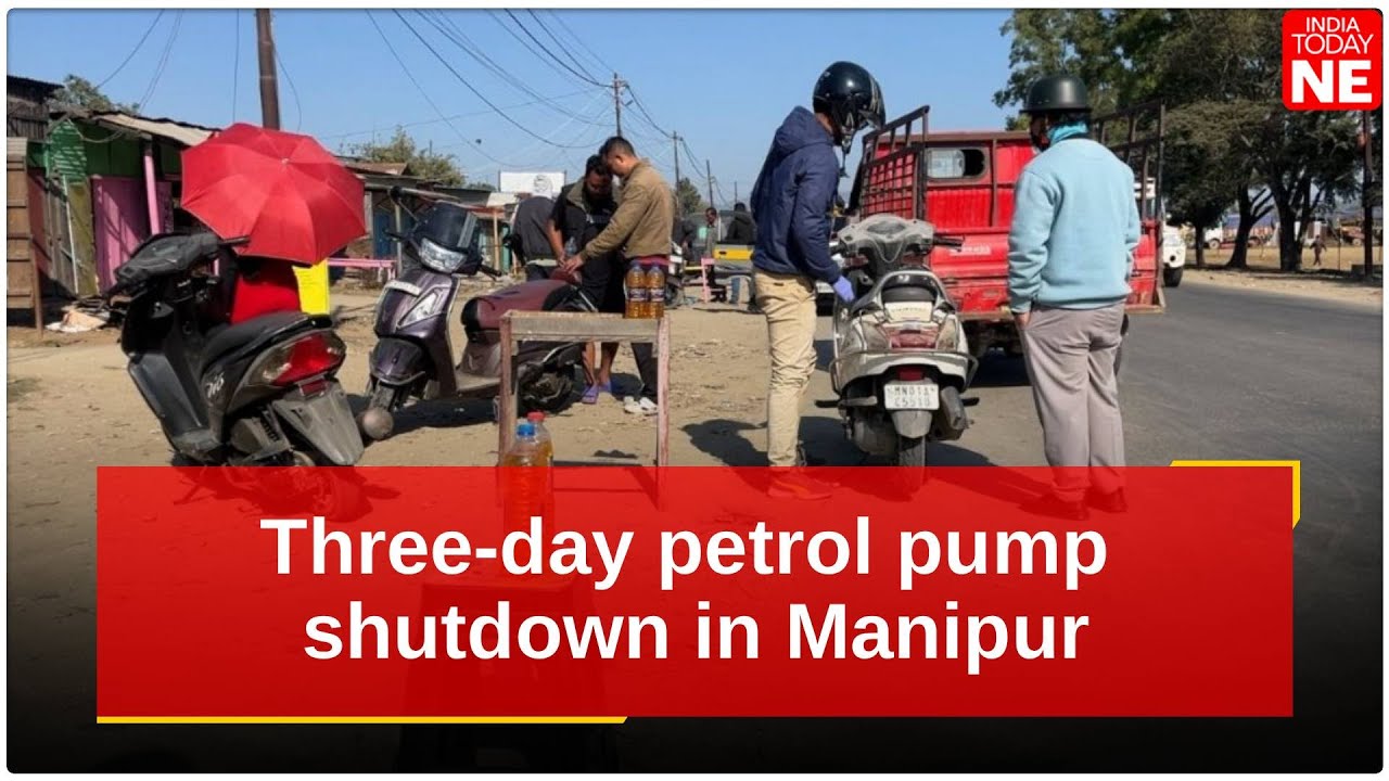 Three-day petrol pump shutdown brings Manipur commuters to a standstill
