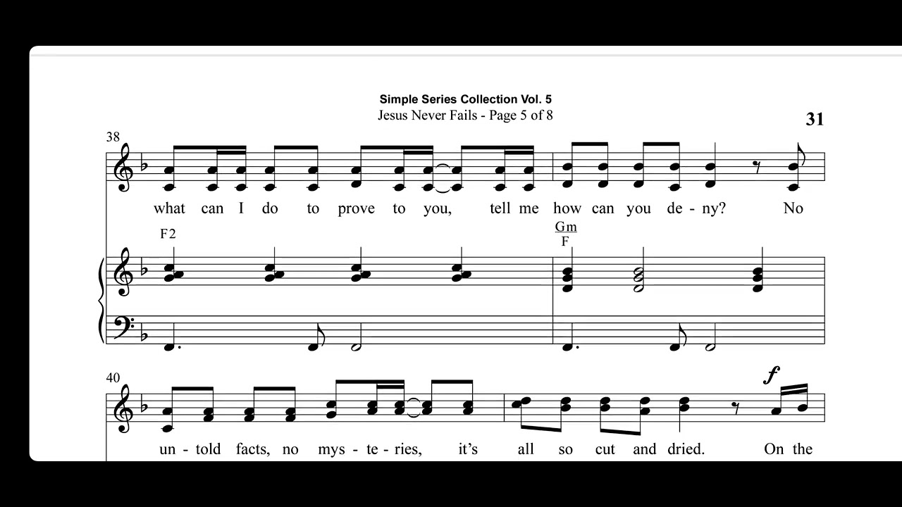 Jesus Never Fails - Words and Music by GARY DRISKELL Arranged by Russell Mauldin