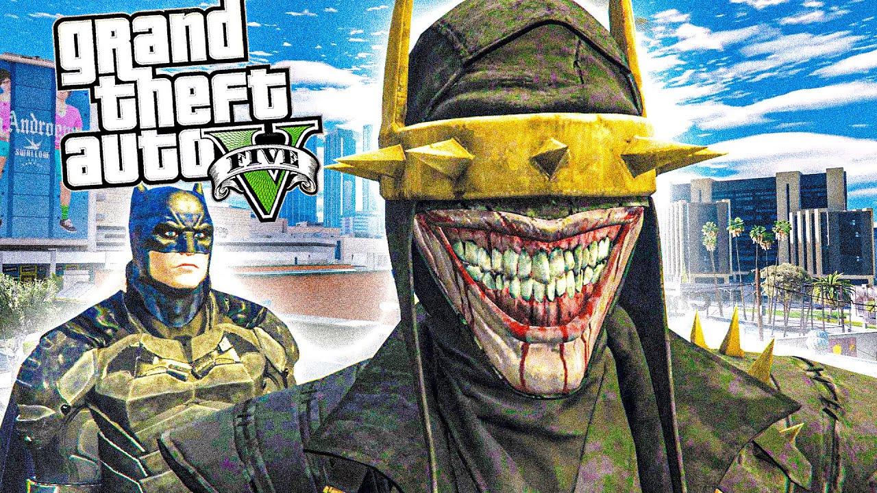 GTA V Batman mod | قراند 5 | مود باتمان الضاحك