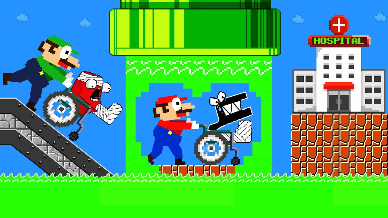 Mario Hospital: Mario Takes Alphabet Lore to the Hospital in MAZE | Game Animation