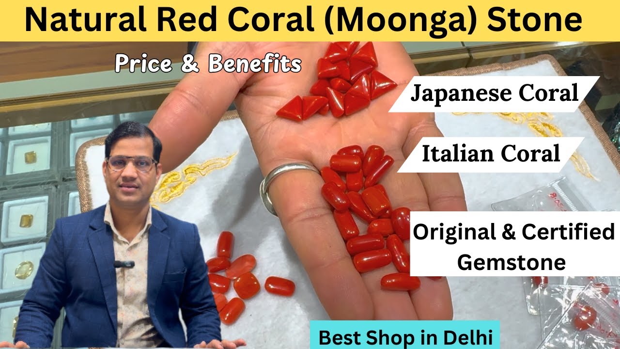 CORAL STONE | Natural Italian & Japanese Coral (Moonga) Gemstone benefits and Price #coral #trending