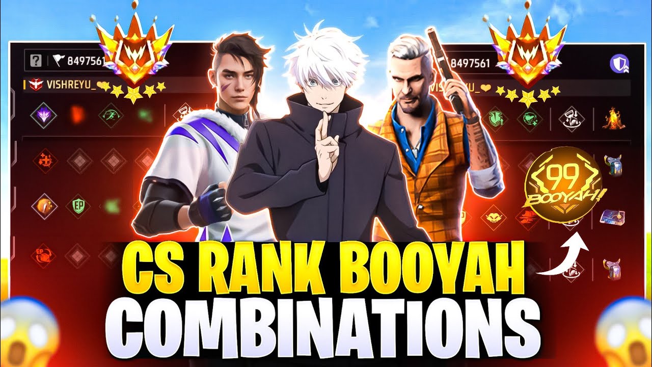 CS RANK NEW COMBINATIONS | Best Character Combination For Cs Rank | Cs Rank Best Character Skill