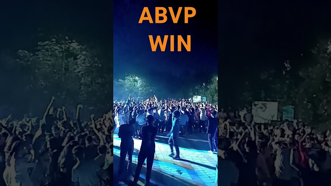 HNBG University Election Win #ABVP # party
