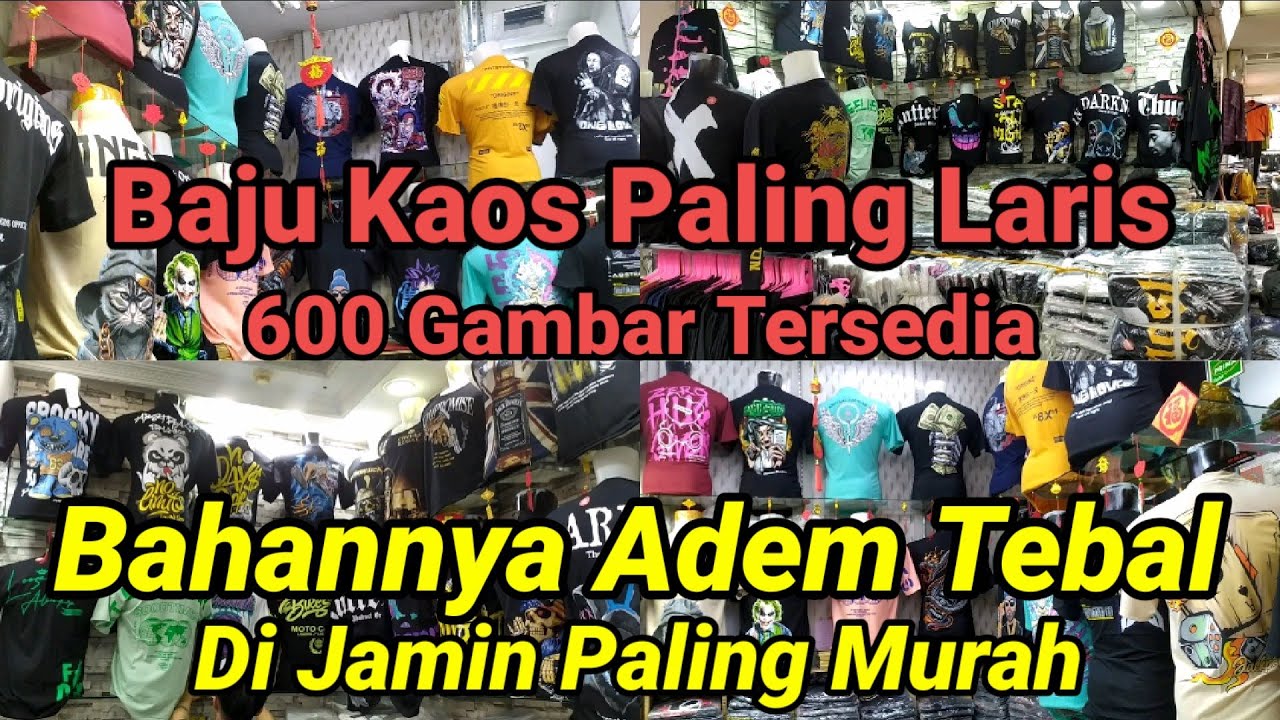 REVIEW GROSIR BAJU KAOS PALING MURAH & PALING LARIS DI TANAH ABANG