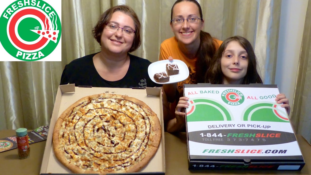 Fresh Slice Feast XL Pizza | Gay Family Mukbang (먹방) - Eating Show