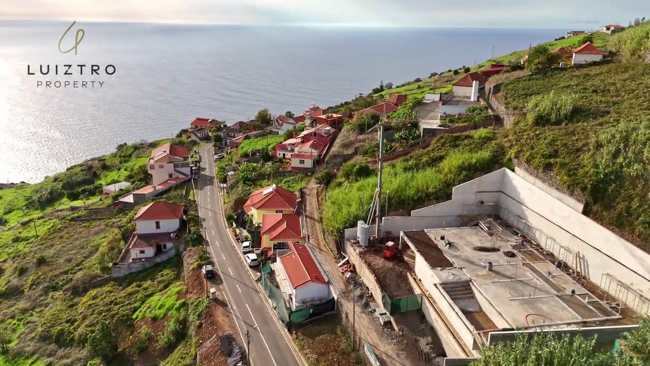 Luxury Ocean-View Villa Under Construction in Fajã da Ovelha