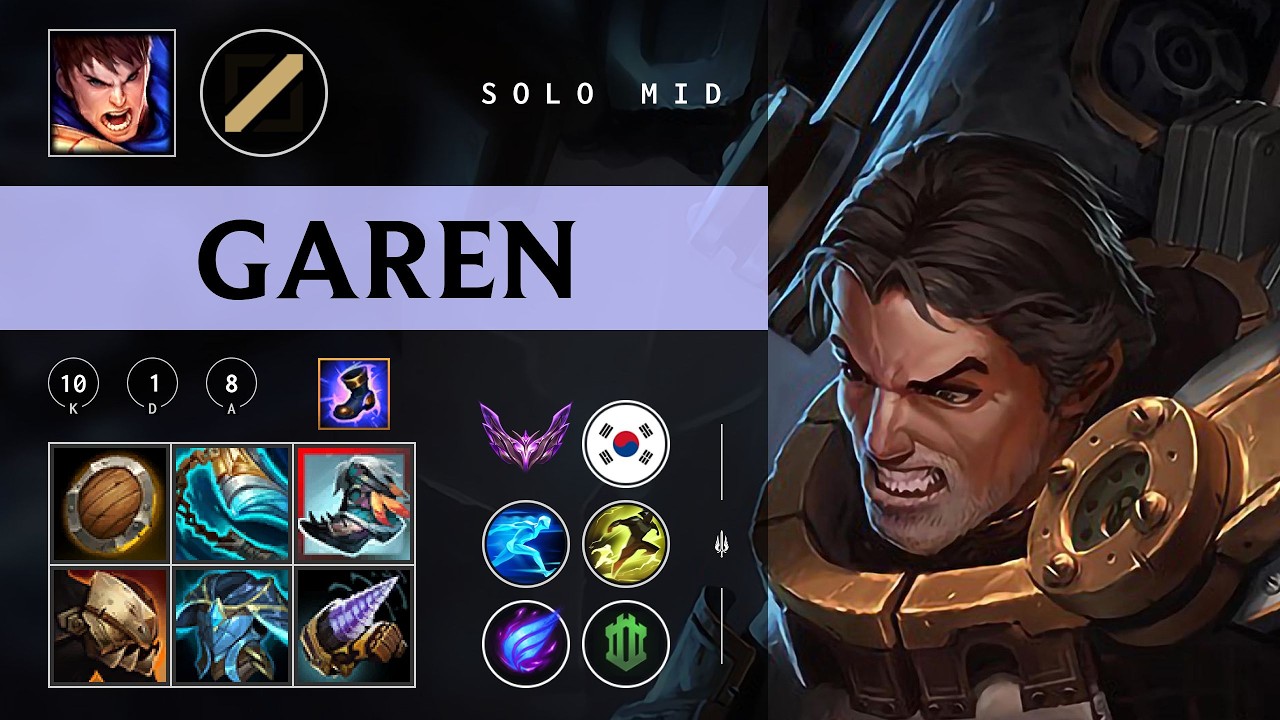 Garen Mid vs Viktor - KR Master Patch 26.04