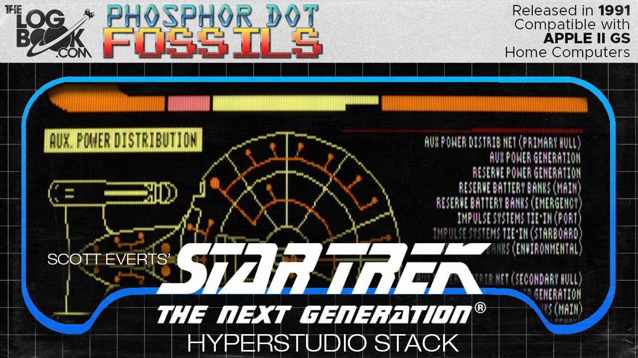 Phosphor Dot Fossils: Star Trek: The Next Generation HyperStudio Stack (Apple IIgs, 1991)
