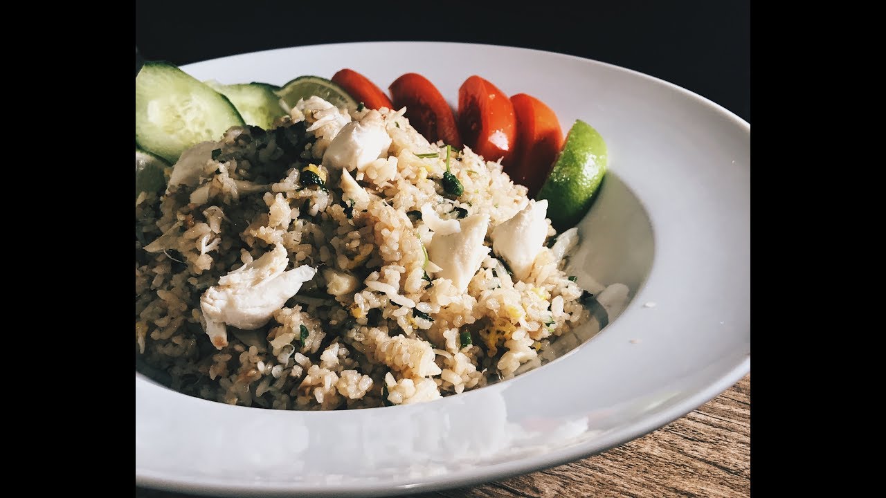 garlic crab fried rice