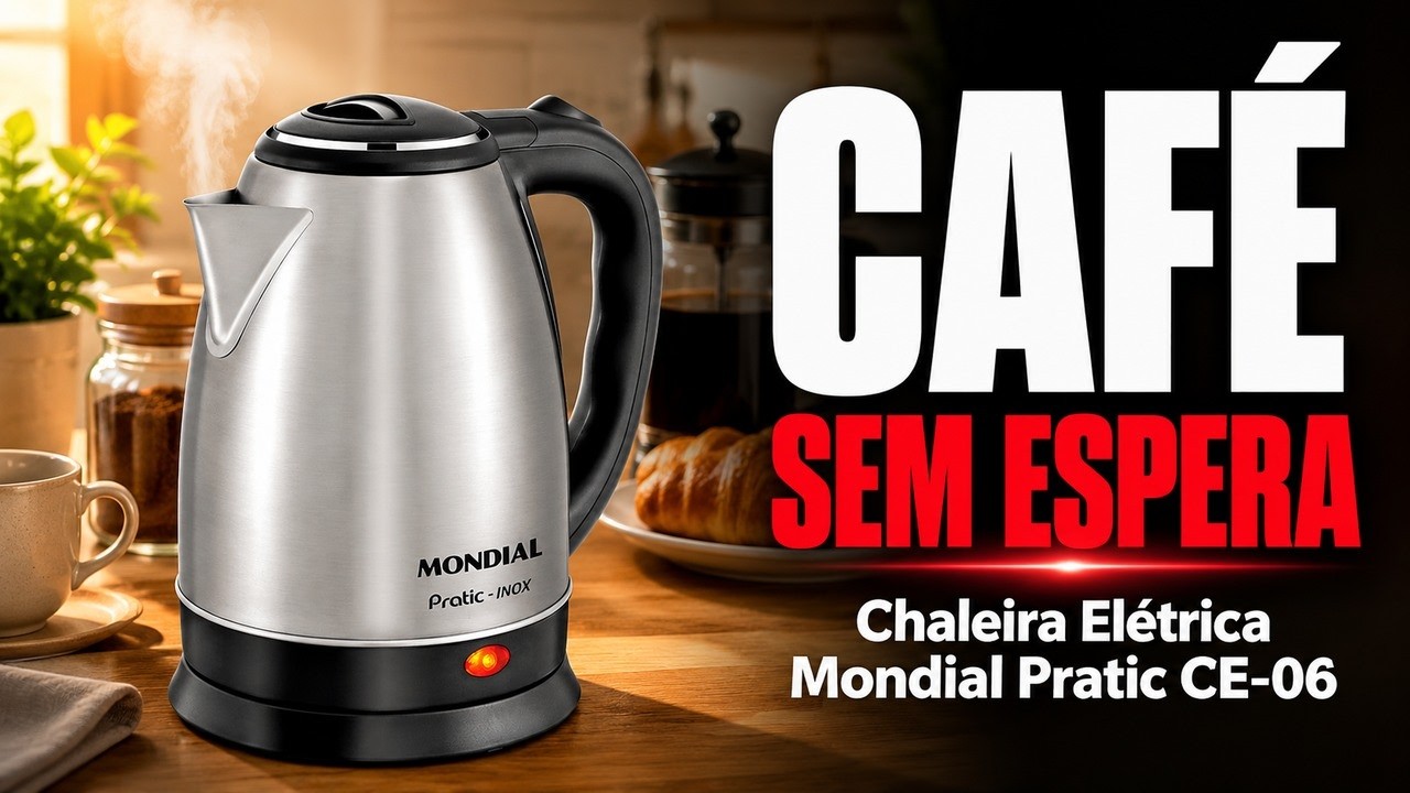 Análise Completa da Chaleira Elétrica Mondial Pratic CE-06 – Rapidez e Segurança no Dia a Dia