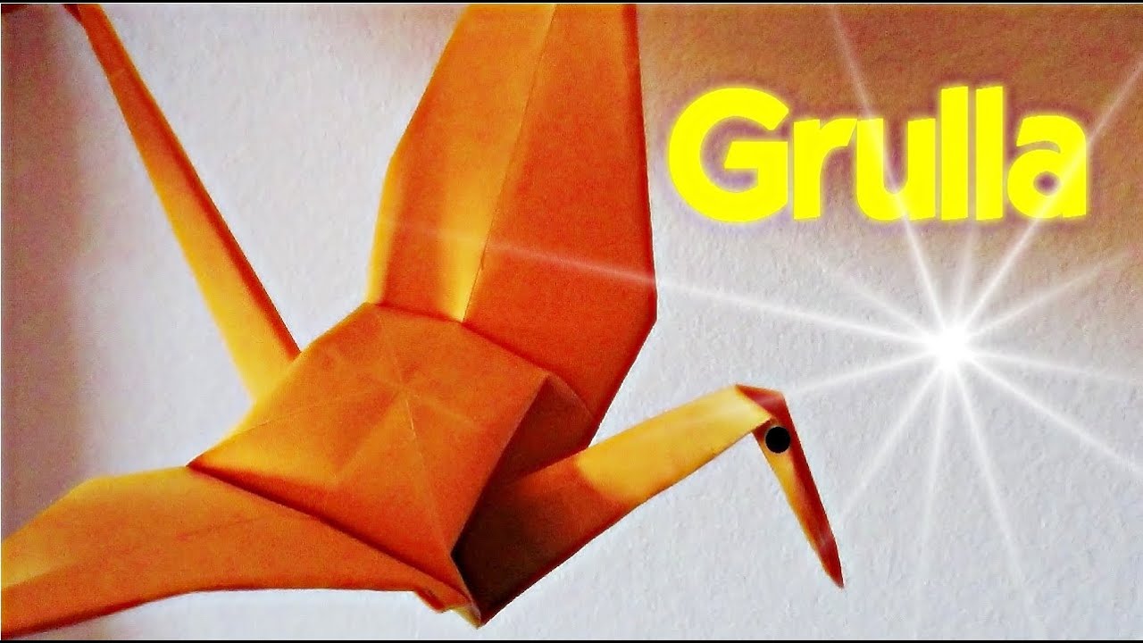 Cómo hacer una GRULLA de Papel - Papiroflexia