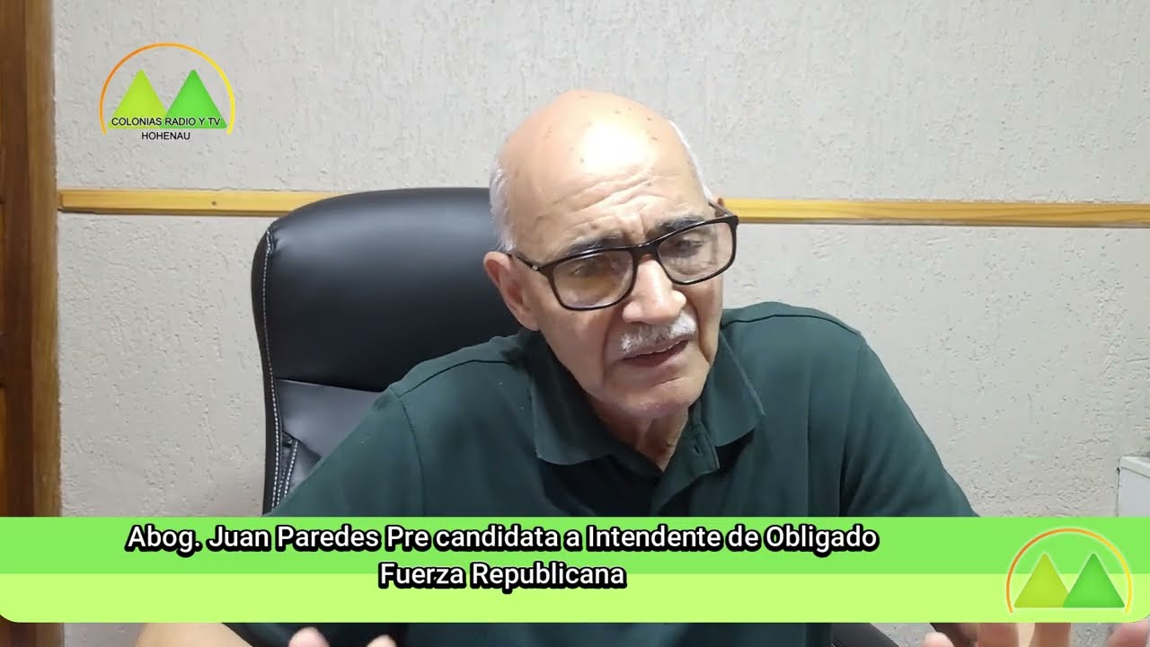 Abog. Juan Paredes Pre Candidato a Intendente por Obligado Colonias Radio y Tv
