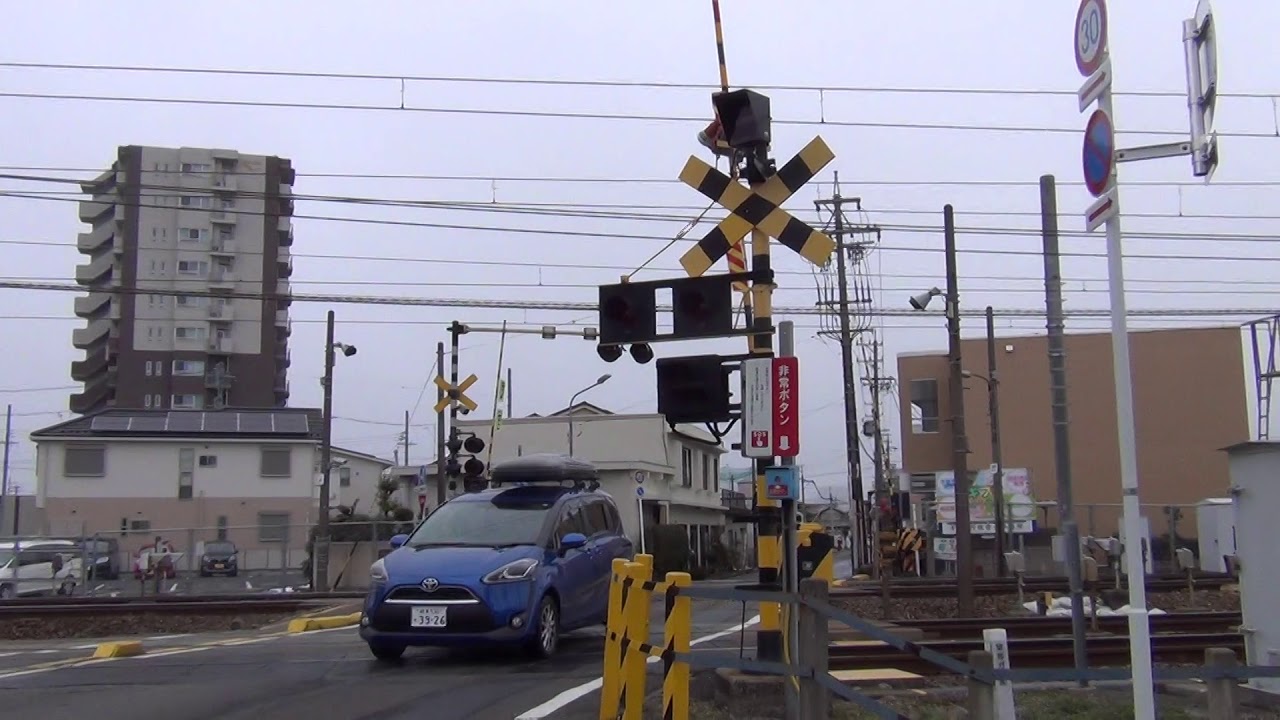 15分チャレンジ　JR東海道本線　宮後道踏切　名鉄踏切名古屋本線　一宮7号