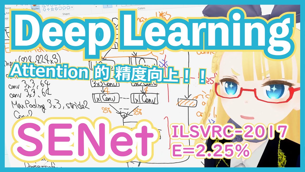 【深層学習】SENet - 「圧縮興奮機構」による性能向上【ディープラーニングの世界 vol. 19】#082 #VRアカデミア #DeepLearning